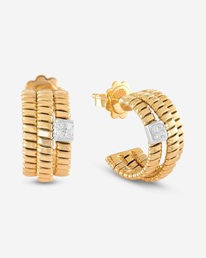 K Di Kuore 18K And Diamond Earrings 461611 - Metallic