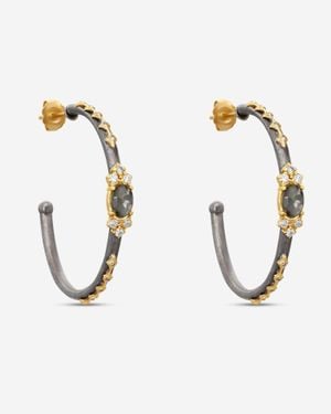 Armenta Old World 18K & Sterling Multistone Hoop Earrings 18664 - Metallic