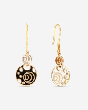 Damiani Ssima 18K & Ceramic Diamond Reversible Drop Earrings 20058578 - Metallic