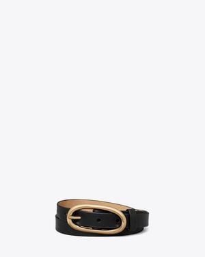 Tory Burch Large Pierced Buckle Belt - Green