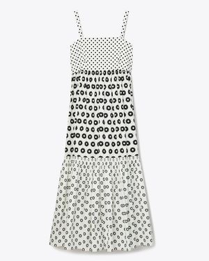Tory Burch Printed Cotton Sundress - White