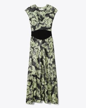 Tory Burch Printed Midi Dress - Green
