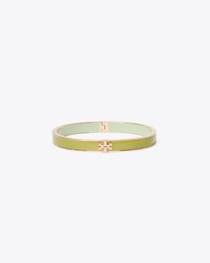 Tory Burch Medium Icon Guilloché Enamel Bracelet - Yellow