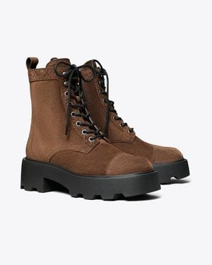 Tory Burch T Monogram Lug Boot - Brown