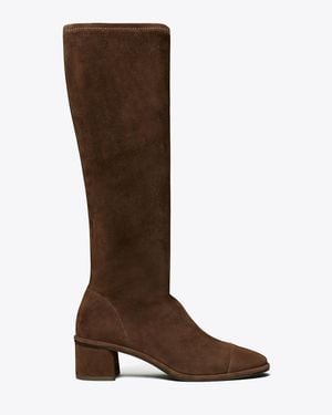 Tory Burch Cap-Toe Knee-High Boot - Brown