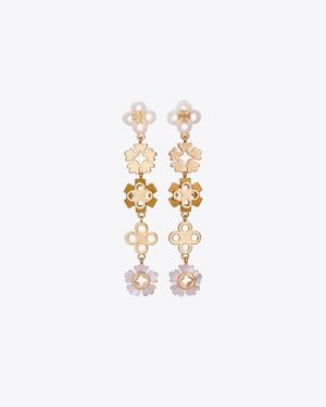 Tory Burch Forget Me Not Linear Earrings - Metallic