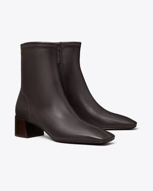 Tory Burch Stretch Ankle Boots - Brown
