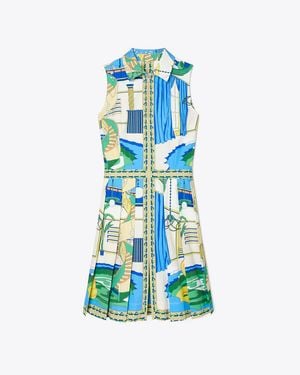 Tory Burch Printed Golf Dress - Blue