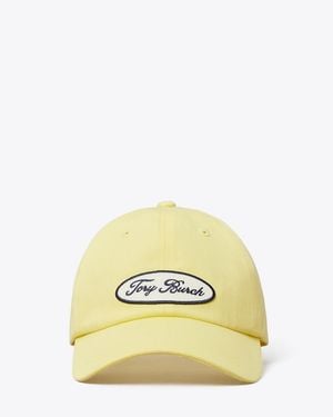 Tory Burch Logo Patch Baseball Cap - Metallic