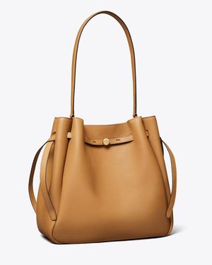 Tory Burch Large Romy Bucket Bag - Natural