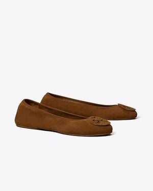Tory Burch Reva Travel Ballet - Brown