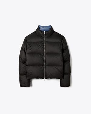 Tory Burch Nylon Down Puffer Jacket - Black