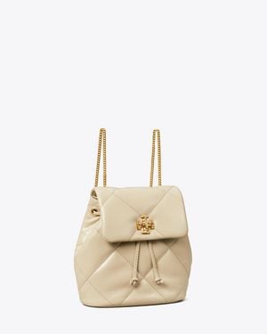 Tory Burch Mini Kira Diamond Quilt Backpack, One Size - Natural