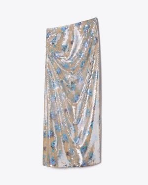 Tory Burch Sequin Skirt - Blue