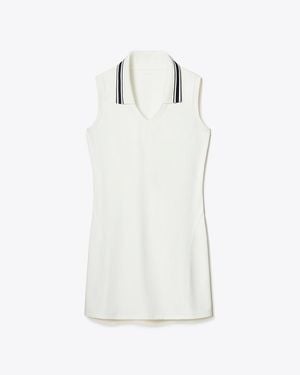 Tory Burch V-Neck Tennis Dress - White