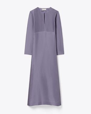 Tory Burch Long Linen Caftan - Purple
