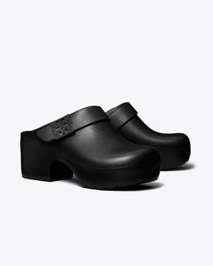 Tory Burch Mellow Platform Heeled Clog - Black
