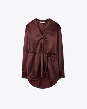 Tory Burch Viscose Top - Brown