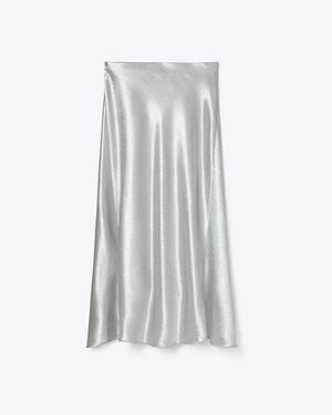Tory Burch Satin Skirt - Grey