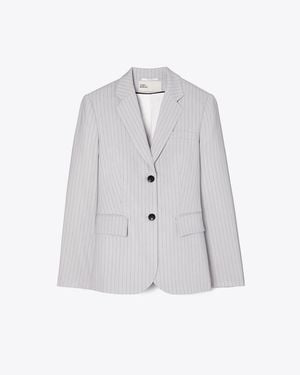 Tory Burch Viscose And Wool Blazer - White