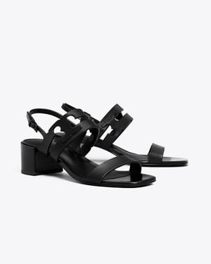 Tory Burch Ines Heeled Sandal - Black