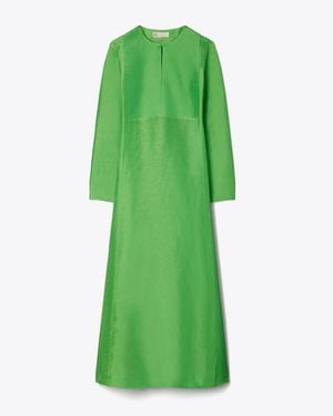 Tory Burch Long Linen Caftan - Green