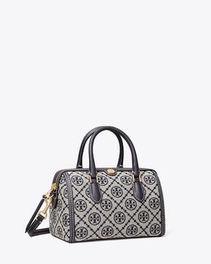 Tory Burch T Monogram Petite Barrel Bag, One Size - Black