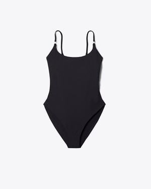 Tory Burch Solid Swimsuit - Black