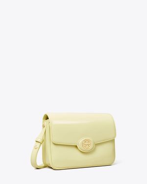 Tory Burch Robinson Spazzolato Convertible Shoulder Bag, One Size - Yellow