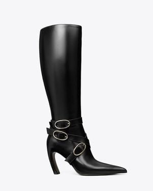 Tory Burch Multi Buckle Boot - Black