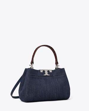 Tory Burch Mini Eleanor Denim Satchel - Blue