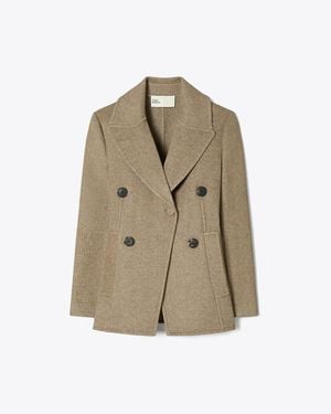 Tory Burch Relaxed Twill Jacket - Natural