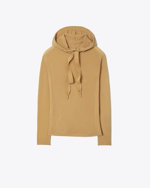 Tory Burch Nylon Hoodie - Natural
