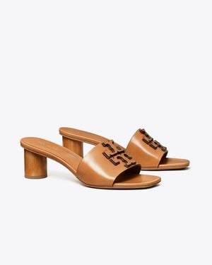 Tory Burch Ines 55Mm Leather Mules - Brown