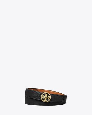 Tory Burch 1" Miller Reversible Belt - Black