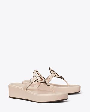 Tory Burch Miller Wedge Sandal - Natural