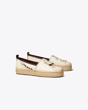 Tory Burch Dragon Espadrille - White