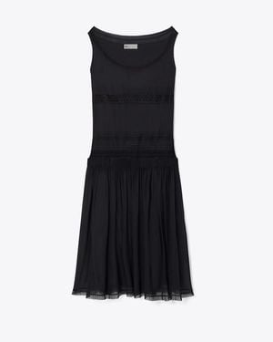 open lace back dress Tory Burch // Pleated Meredith Maxi Dress – VSP Consignment main image 1