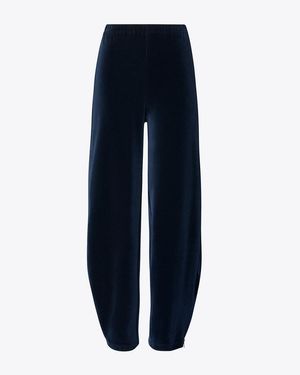Tory Burch Velour Sweatpant - Blue