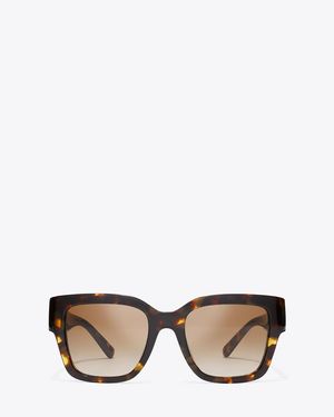 Tory Burch Miller Square Sunglasses - Pink