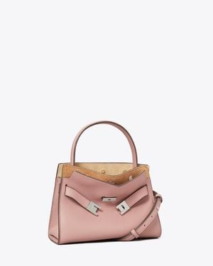 Tory Burch Petite Lee Radziwill Double Bag - Pink
