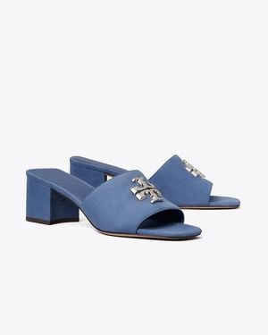 Tory Burch Eleanor Heeled Sandal - Blue