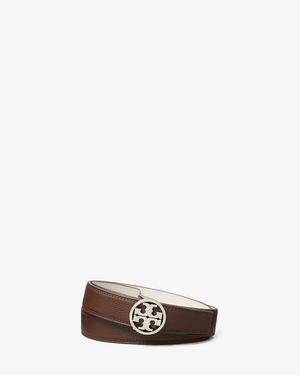 Tory Burch 1" Miller Reversible Belt - Brown