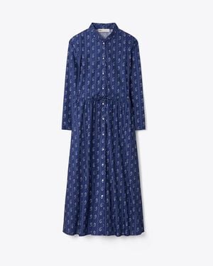 Tory Burch Cotton Shirtdress - Blue