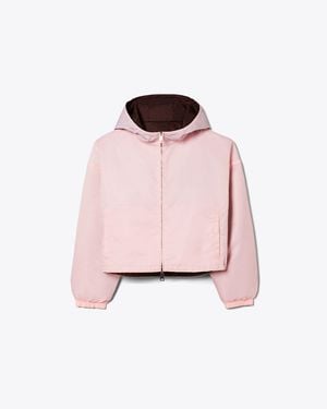 Tory Burch Reversible Cropped Nylon Jacket - Pink
