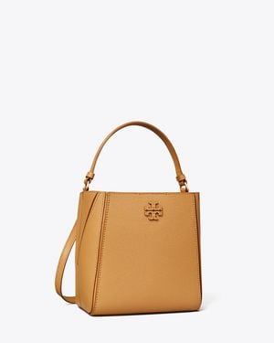 Tory Burch Small Mcgraw Bucket Bag - Brown