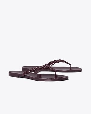 Tory Burch Gemini Link Jelly Flip-Flop - Brown