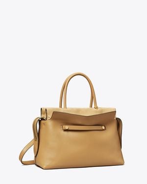 Tory Burch Mercer Satchel, One Size - Metallic