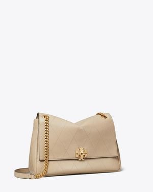 Tory Burch Charlie Quilted Shoulder Bag, One Size - Natural
