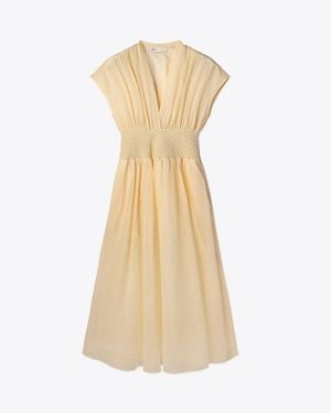 Tory Burch Striped Cotton Dress - Natural